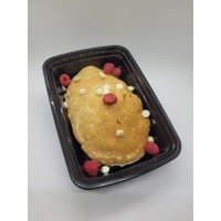 White Chocolate & Raspberry Pancakes